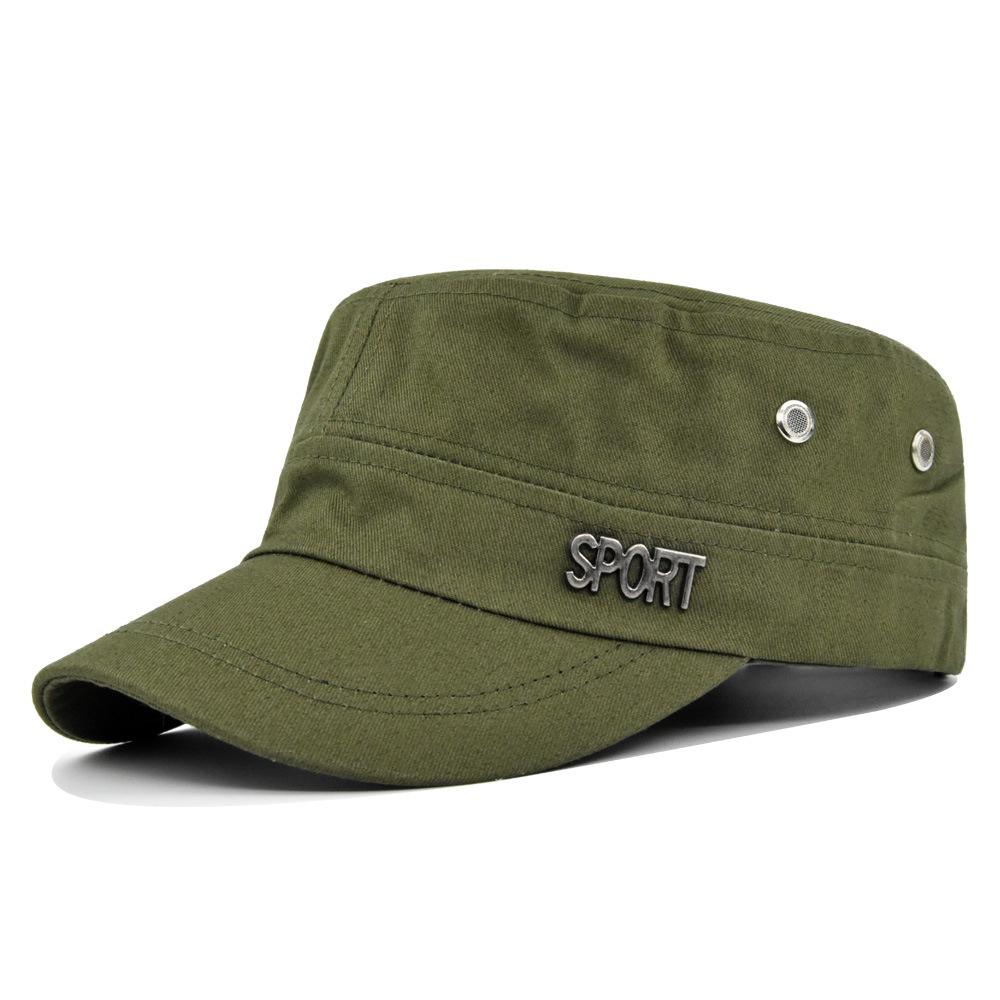 Hat Men's Flat Military Hat Is Simple And Versatile, Middle-Aged Hat Spring And Autumn Duck Tongue Casual Fashion New Style