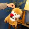 With Rose Flower Chubby Otter Stuffed Animal Dolls Lifelike Simulation Otter Toy Doll  Home Decor