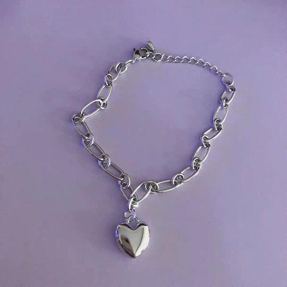 Европейский и американский браслет-сердце Ins Нишевый дизайн Простой Элегантный Хип-хоп Минималистичный Панк Ретро S180