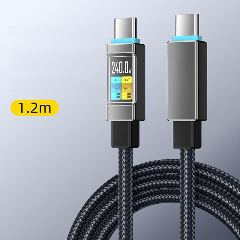 

100W USB-C to USBC Mobile Fast Charging Data Cable Suitable for iPhone 15 Samsung Huawei Xiaomi OPPO Phone Type-C Charging Cable чорний