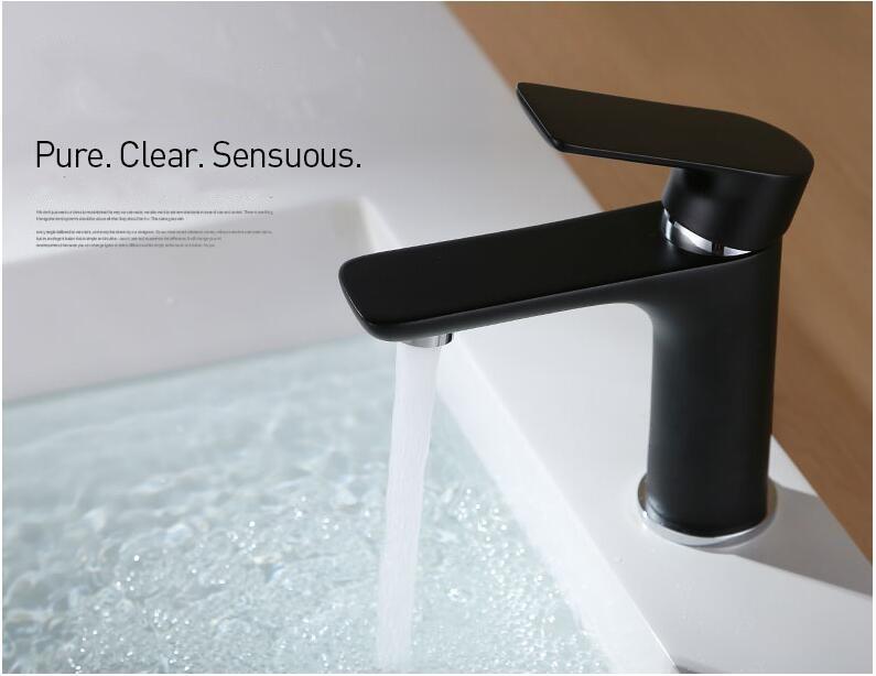 Pink Love Color Bathroom Sink Faucet hot and cold Crane Brass Basin Faucet White or black Sink Faucet Single Handle water tap