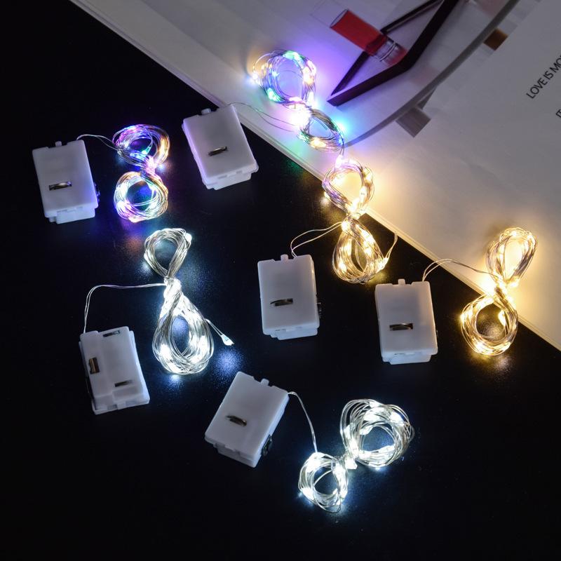 Mini White LED Copper Wire String Lights - Starry Sky Decorative Lantern for Cakes & Bouquets