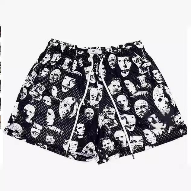 Pantaloncini da uomo estivi alla moda, stampa floreale vintage, abbigliamento casual, pantaloncini da vacanza, pantaloncini da spiaggia eleganti da uomo, taglie forti