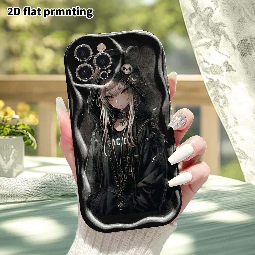 Phone Case: 2D flat, fits iPhone 18, 17, 16, 15, 14, 13, 12Pro protective case, hoodie girl, perfect Christmas and Halloween holiday gift