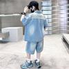 Children's Boys' Summer Denim Suit Summer Two-piece Set Thin Design Summer Short Design