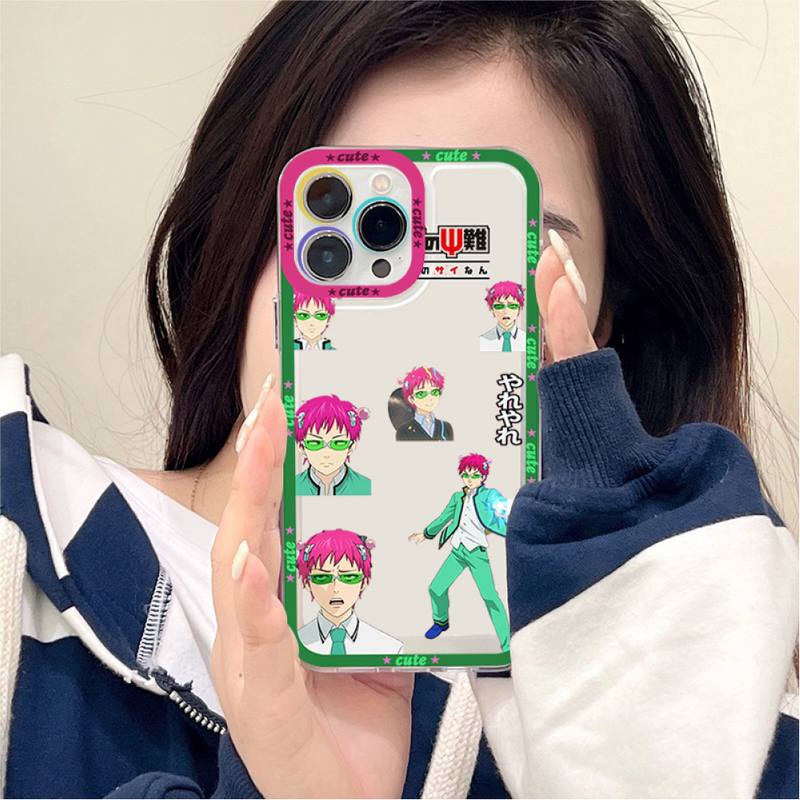 Japanese anime the disastrous life of saiki k Phone Case For 14 Pro 14 Pro Max iPhone 11 12 13 Mini Pro Max Case shell
