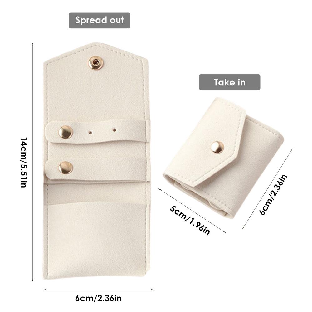 Travel Portable Jewelry Organizer Roll Foldable Jewelry Case For Bracelet Ring Necklaces Earring Jewelry Storage Bag Travel Bags