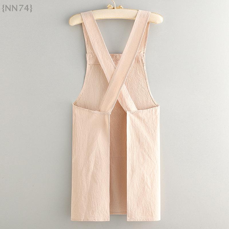 Durable Cotton Waist Apron - Stain-Resistant, Breathable Kitchen Wear For Professional & Home Use 1 Pcs