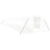 VidaXL Greenhouse with White Steel Frame 42 M² 14x3x2 M, Polytunnel, Cold Frame, Tomato Greenhouse, Garden Greenhouse, 3188055