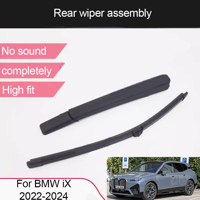 For BMW iX   2024 Front Rear Wiper Blade Set Windscreen Windshield Window Brushes Wiper Assembly Rocker Car Accessories