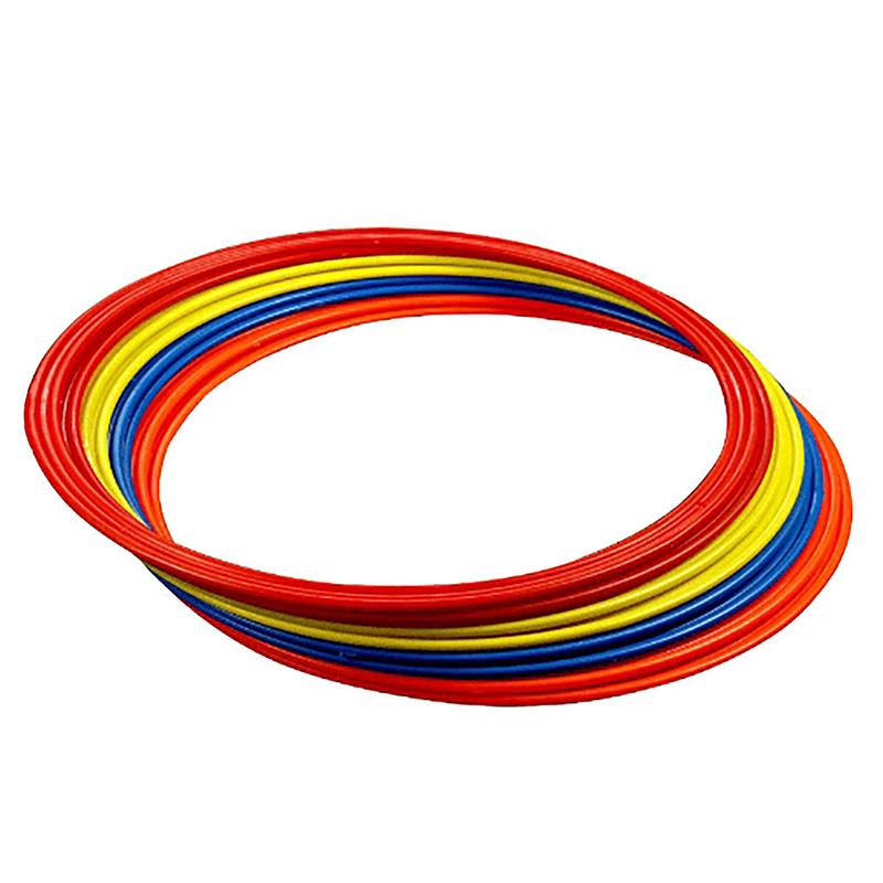 Тренировочный физический круг Тренировочный физический круг Прыжковый домашний футбол Тренировочный круг ловкости 50cm оранжевый