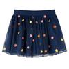 Navy Blue Polka Dot Tulle Skirt for Children 92/104/116/128/140
