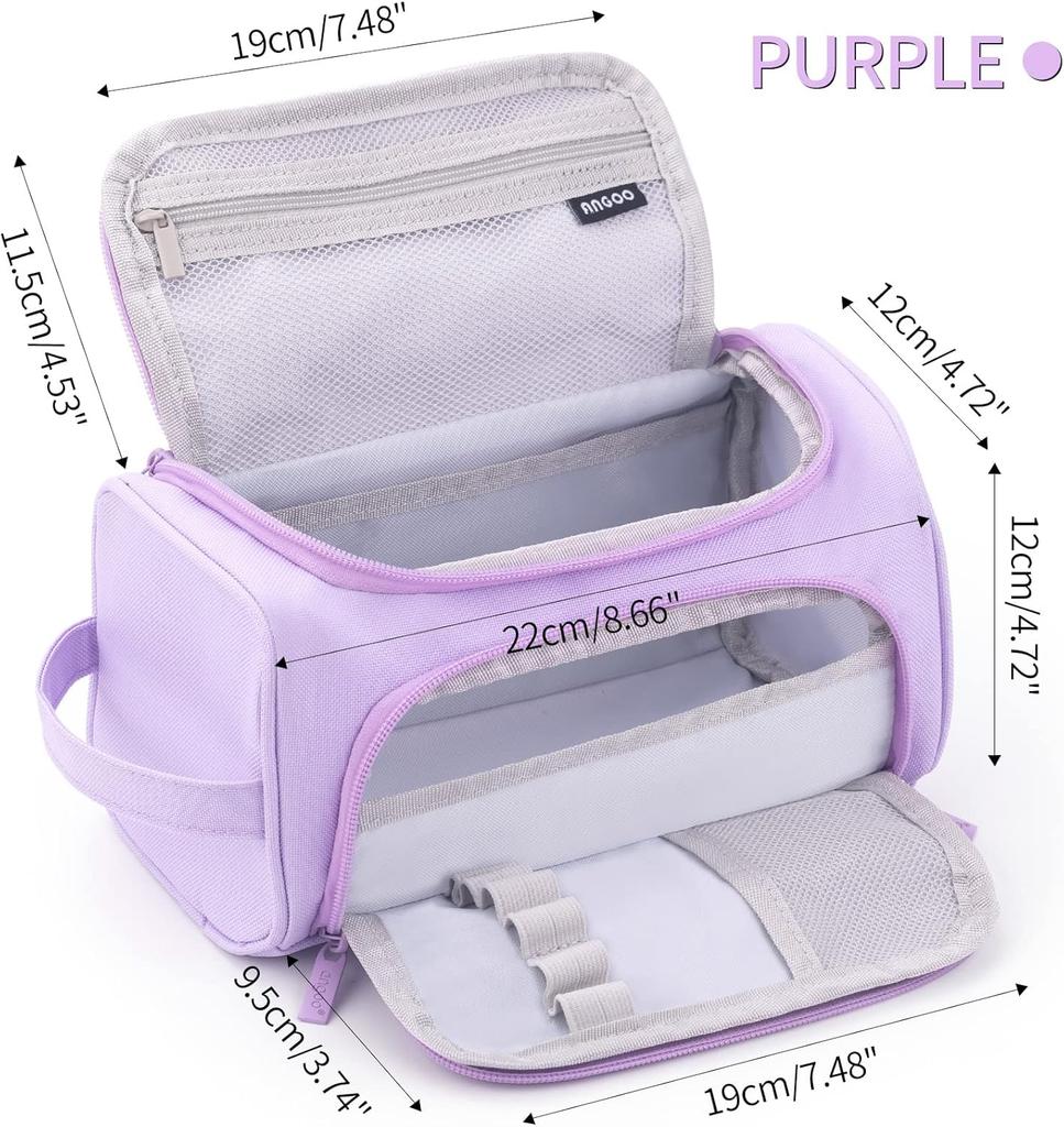 Large Capacity Pencil Case for Multiple Uses Large Storage Stationery Organizer Marker Bag for Adults, Office Use