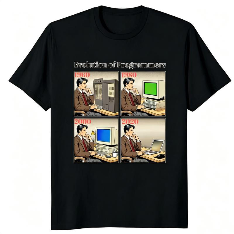Eat Code Sleep Grafik T-Shirt Informatik Python Programmierer Evolution Cloud Programmierung T-Shirt Lässige Herrenbekleidung