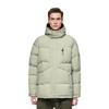 Li Ning Sports Lifestyle Series Solid Color Loose Short Down Jacket Unisex Outerwear Lime AYMT065-5