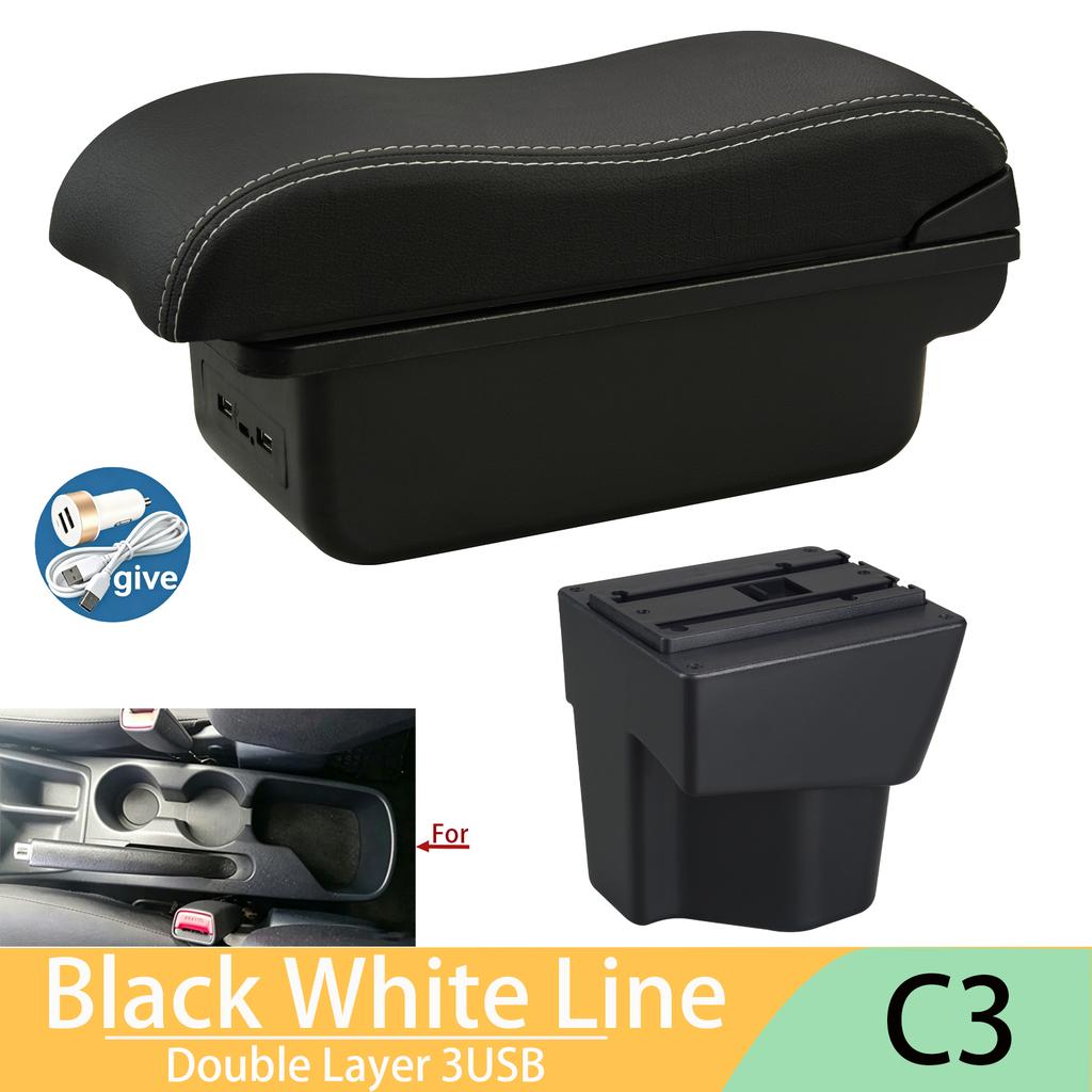 For KIA Rio 3 armrest box KIA K2 X-line Rio 3 2011 2012 2013 2014 2015 2016 car armrest accessories interior Storage box