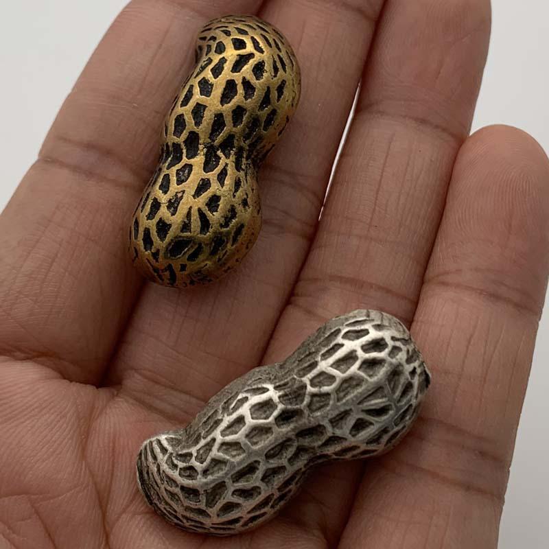 Stray coins, brass antique, antique bronze peanuts, creative shaped ornament copper coins, gold peanuts, zinc silver peanuts