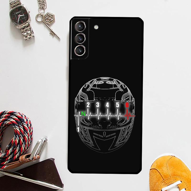 Motorcycle Gear Phone Case For Samsung Galaxy S24 Ultra S22 Plus S20 S21 S23 FE Note 20 10 S8 S9 S10 Cover