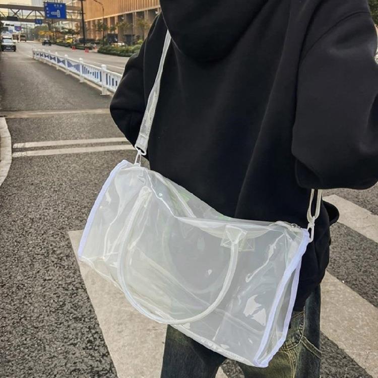 Clear Crossbody Bag for Travel and Business PVC Shoulder Bags Easy to Carry