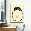 Vintage japonya Minimalist Matsumoto Hoji huysuz kurbağa posteri tuval boyama hayvan Retro duvar sanatı oturma odası ev dekorasyon için