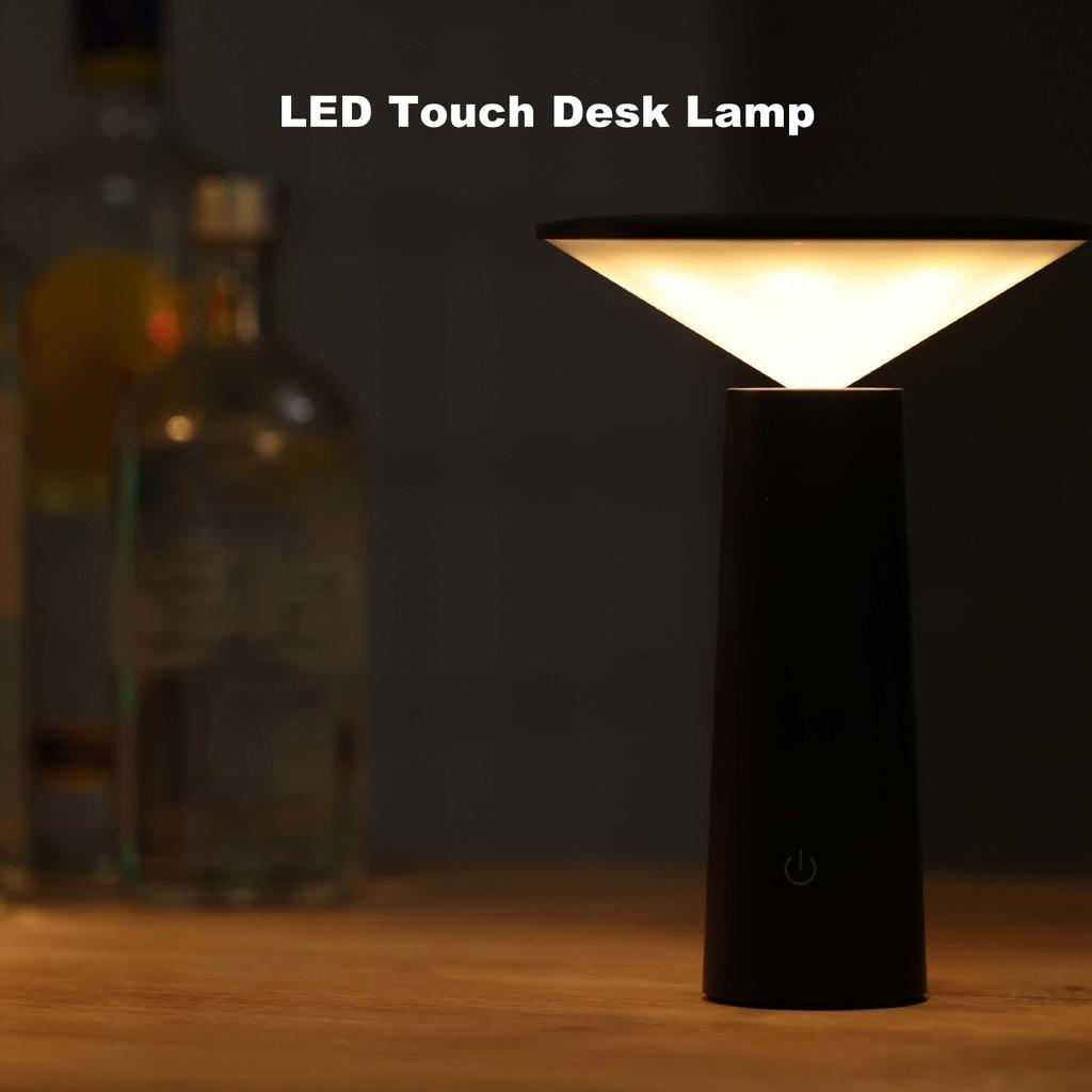 LED Table Lamp Rechargeable Touch Control Desk Light   Eye   Lamp with Battery