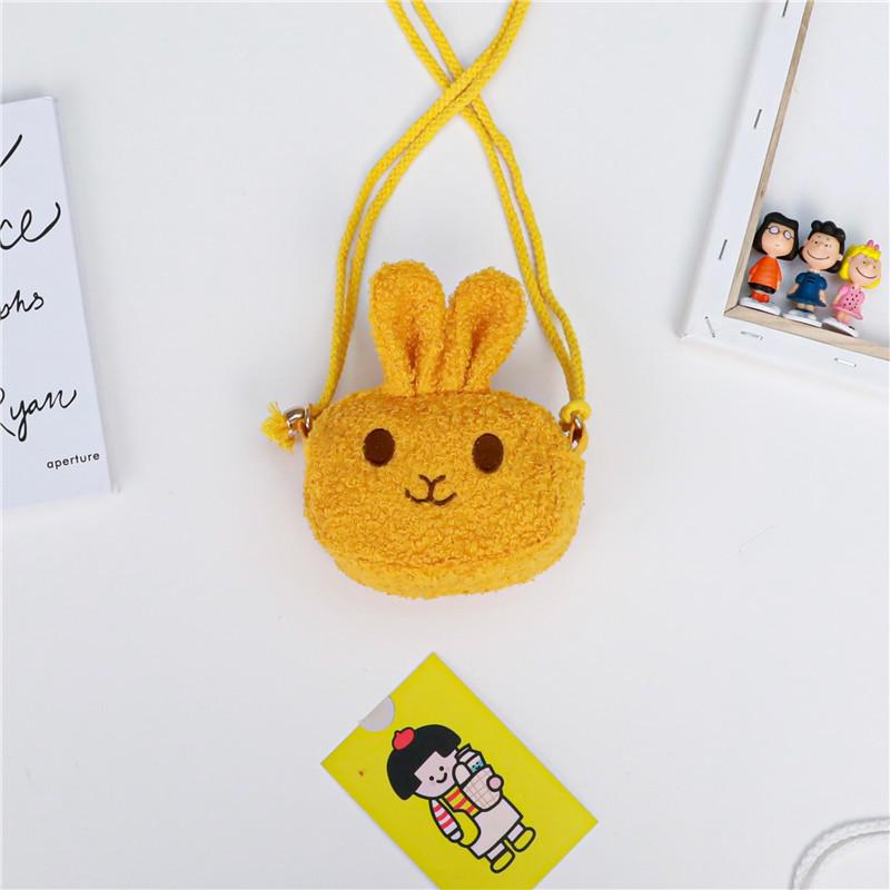 

Charming Winter Edition Childrens Plush Rabbit Crossbody Bag Perfect For Girls With Mini Size жовтий