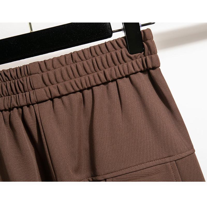 Dimanaf Pantalon Long élastique pour femmes, grande taille, couleur unie, ample, décontracté, sarouel surdimensionné, grande taille 5XL, 2024 KG A, été 200