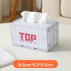1pc Industrial Style Container Iron Tissue Box Storage Box, Creative Container Tissue Box for Home Living Room Simple Decoration, Holiday Gift