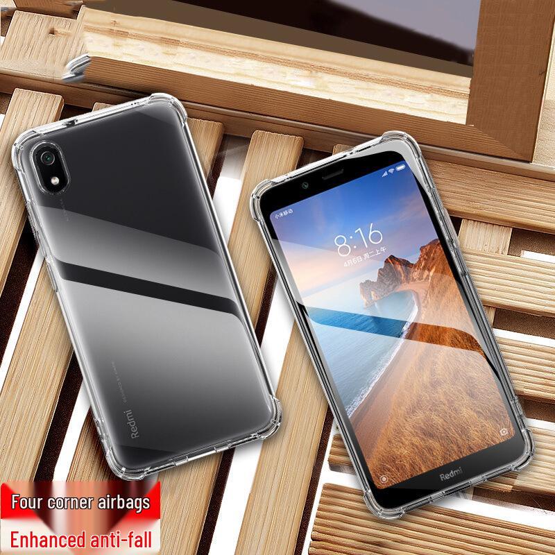 Compatible Redmi Note Phone Case Airbag Transparent (Note 15/14/13/12/11/10/9/8/7/6/Pro/+)