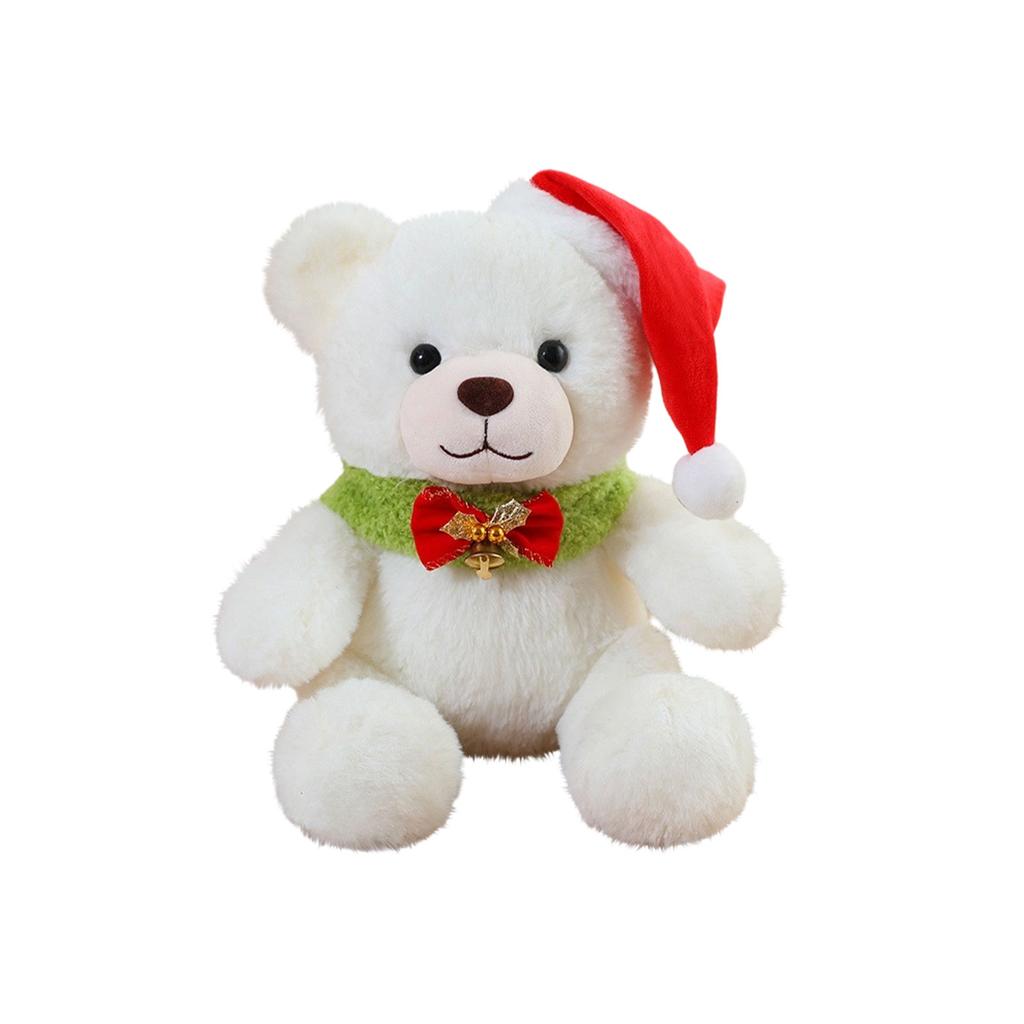 Bell Christmas Bear Teddy Bear Doll Plush Toy Cute Bear Doll Christmas Gift