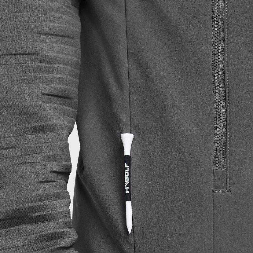 Under Armour Solid Color Casual Hooded Straight Jacket Men Jackets Gray 1379722-025