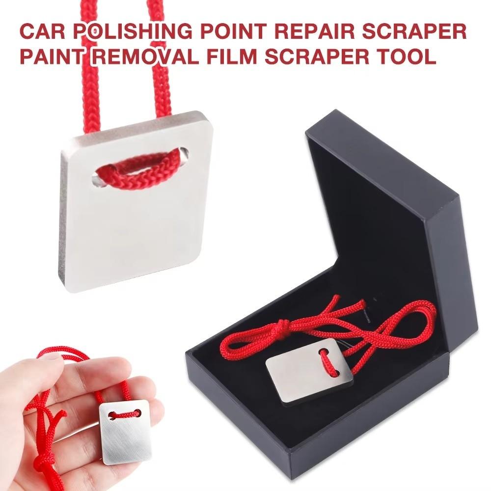 Portable Car Film Cleaning Scraper Hard Surface Stain Removal Paint Drip Polishing Pad