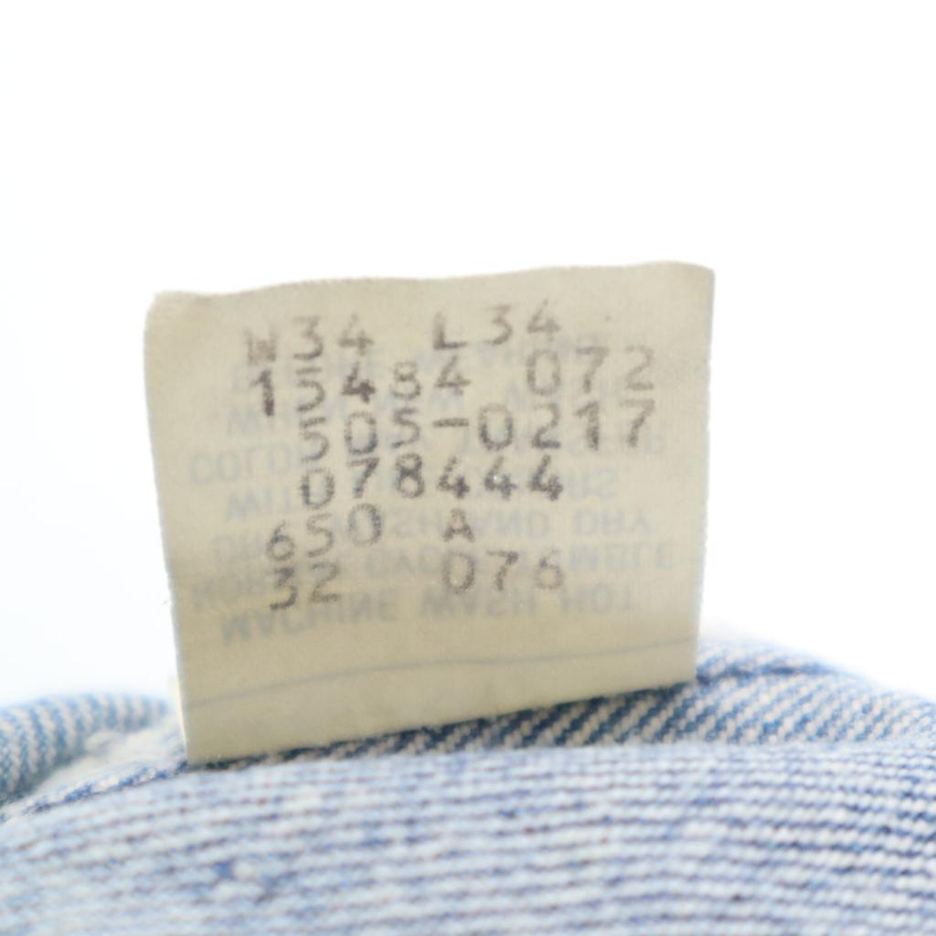 Levi's 80s 505 Vintage Denim Pants W34 Blue Jeans Men's Used