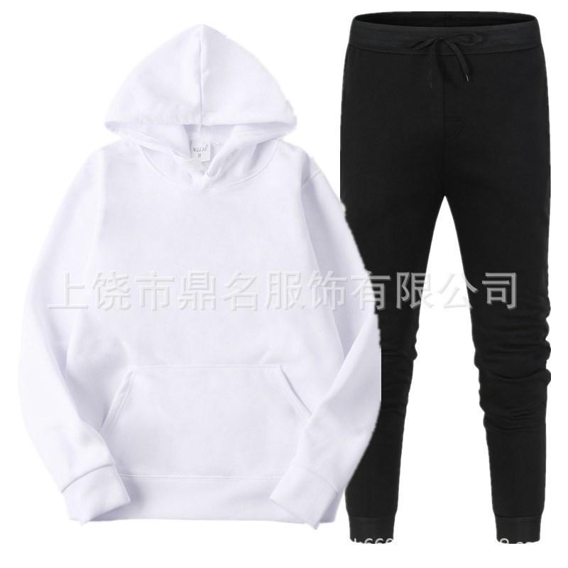 220g Fabric Plus Size Hoodie Hooded Unisex Solid Color Trendy Brand Loose Couple Plush Suit