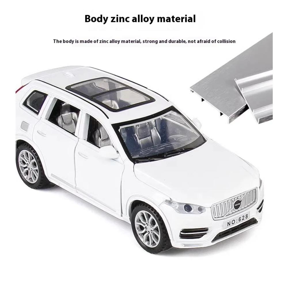 1/32 Volvo XC90 SUV Alloy Diecast Model Auto Accessory Sound & Light Series Children's Toy Kids Gift Birthday Present Collection
