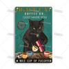 Mfoever  Artisian Funny Pet Retro Metal Sign Salem Sanctuary Cat Vintage Decorative Tin Plate Bar Pub Club Home Man Cave Wall Decor