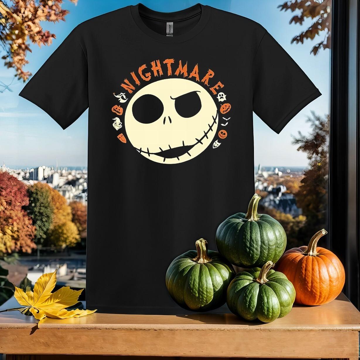 Nightmare Before Christmas Jack T-Shirt Mens Womens Tees Top T Shirt Mens Womens Tees Top Men Women Unisex Tshirt SY548 XL