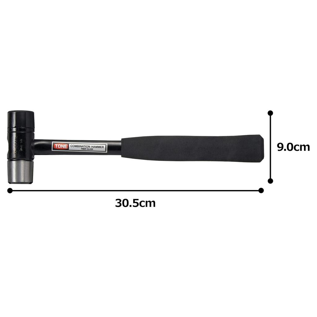 Tone Combination Hammer Black 1lb BHC-10