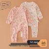Autumn/Winter Pure Cotton Newborn Cartoon Baby Onesies – Girls' Triangle Pajamas Romper Climbing Suit.