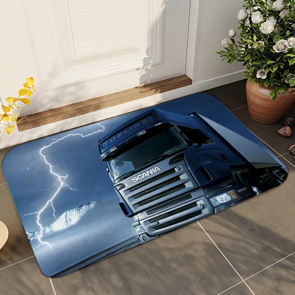 1 Stück Erstklassiger LKW S-Scania Badezimmer Saugmatten Rutschfeste Matten Heimdekorationszubehör Teppiche Heimküche Bodenmatten