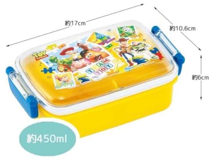 Skater Toy Story 24 Antibacterial Dishwasher Safe Soft Lid Tight Lunch Square Case Lunch Toy Story Kids Character Soft Tight Lock Lunch Box Set Box,