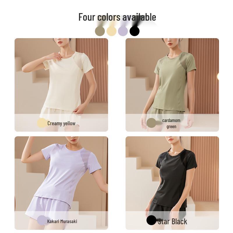 Women's Loose Fit Short-Sleeve T-Shirt for Sports, Yoga, Running, Fitness, and Summer Wear