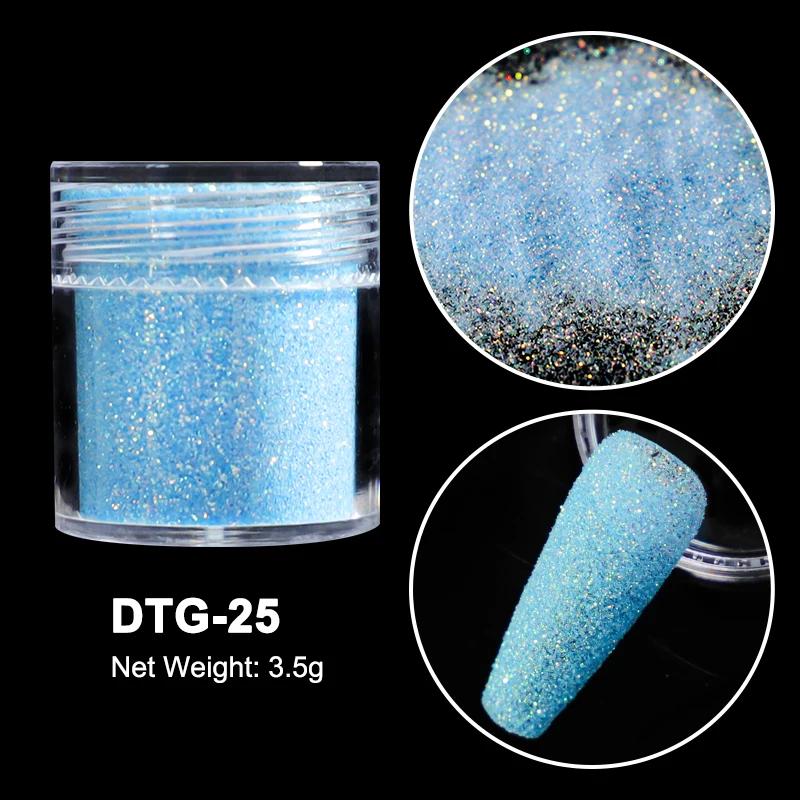 3,5g Paillettes Iridescentes Sucre pour Ongles Coloré Candy Coat Poudre Pigment Pour Manucure Effet Sucre Poussière Brillante Décorations Nail Art
