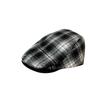 Casual plaid beret contrasting color forward hat spring and autumn men's and women's winter reverse cap versatile painter hat