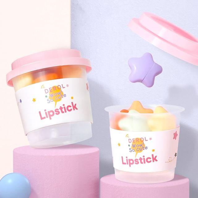 DEROL - Set of 6: Planet Party Velvet Capsule Lipstick #1g*6pcs