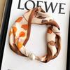 1PC Neck Protection Scarf Texture Silk Scarf Fashion Cloth Accessories Versatile Magnetic Patterned Pearl
