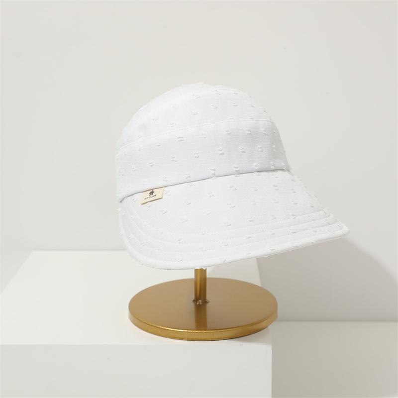 

Girls Boys Hat 48-54cm Denim Polka Dot Ponytail Sun Hat for Kids Summer Outdoor Baby Sun Protection Cap Large Brim Hollow Top 48-54cm белый
