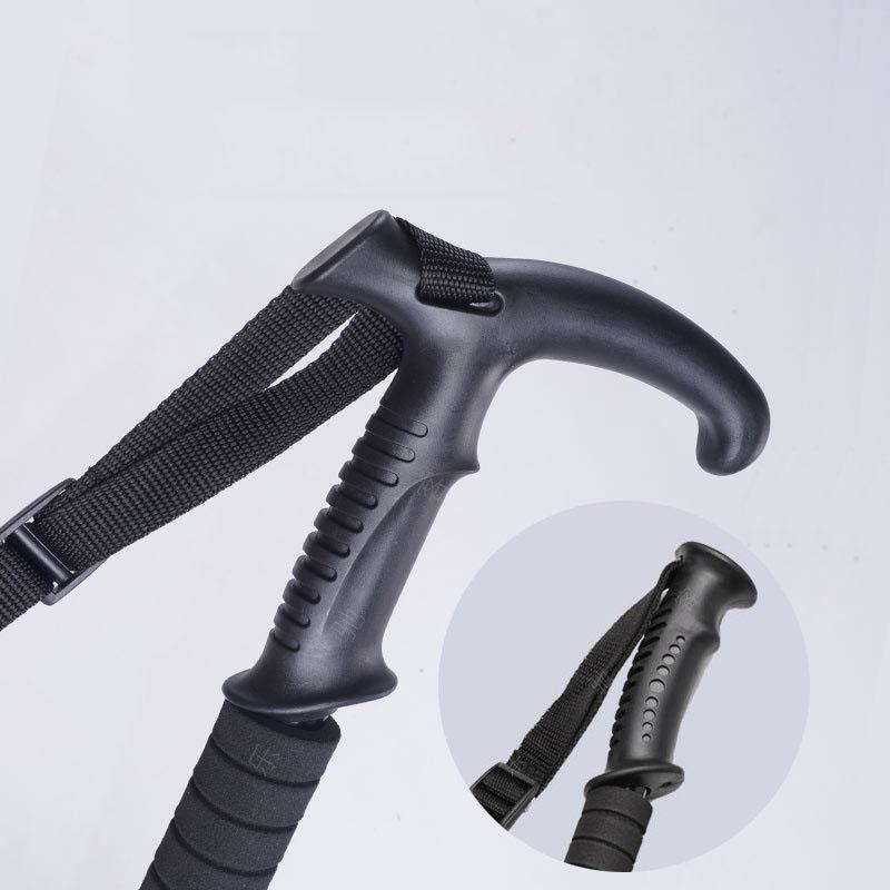 Turstaver, sammenleggbare, lette, antisjokk, tur- eller gåstaver, justerbar turstav for menn og kvinner