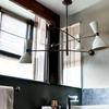 3-Light Mid-Century Modern Raw Brass Sputnik Chandelier Modern Brass Pendant Light Ceiling Fixture for Living Room, Bedroom, Kitchen