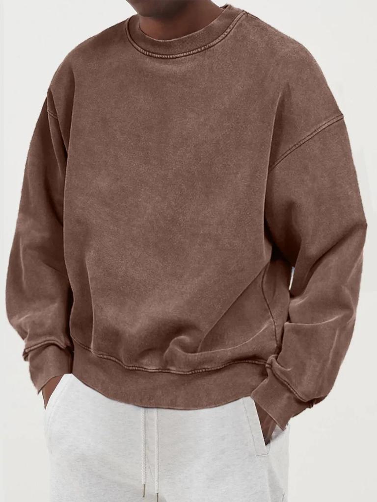 2025 Men's Autumn Solid Color Fashion Sweatshirt